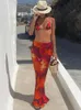 Sexiga sebra ränder 3 stycken bikini set sommar strand slitage triangel bikinis baddräkt med strand kjol badkläder cover-up a1554 240103
