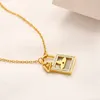 Luxury Pendant Necklace Fashion Girl Gift Choker Designer Jewelry Long Chain 18K Gold Plated Necklace Spring Romantic Women Necklace Jewelry