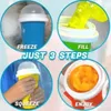 Summer Squeeze Hausgemachter Saft Wasserflasche Schnellgefrorener Smoothie Sandbecher Prise Schnelles Abkühlen Magischer Eiscreme-Slushy-Maker JJ 1.4