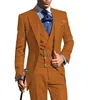 Erkekler takım elbise kostüm homme smokin damat düğün erkekler smokin terno masculino de pour hommes blazer (ceket pantolon yelek)