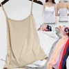 Camisoles & Tanks Women Summer Girl Sexy Strap Cotton Sleeveless Thin Camisole Vest Solid Top All-match Base Tops Female Undies