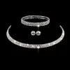 Bijoux Luxury Tipiece Ensembles Bridal Jewelry Choker Collier Boucles Boucles Bracelet Bijoux Accessoires Fashion Style Engagement