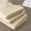9,9 oz 280 g/m² T-shirt lourd surdimensionné de haute qualité pour hommes T-shirt à manches courtes en coton Couleur unie Tendance Loisirs Vert Blanc Noir 240103