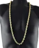 Nieuwe Rendy 75 Cm Men039s Hip Hop Ketting 316L Rvs 8 Mm Enorme Tarwe Touw Ketting Kettingen Link Chain CARA110618326389