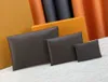 Женская дизайнерская сумка-клатч, роскошные кошельки Pochette Kirigami, коричневые цветочные держатели для карточек с буквами большого размера, высококачественный женский модный кошелек для монет, сумки 3 шт. в 1