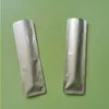 200pcs/działka srebrna otwarta top czysty aluminiowy pakiet folia torba mylarowa podgrzewana przekąska kawa proszek puderowe wakacje