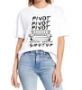 T-shirts Femmes Unisexe Coton Amis Pivot Tais-toi Classique Drôle Femmes Nouveauté T-shirt À Manches Courtes Casual EU Oversize Tee Streetwear