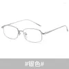 Lunettes de soleil Cadres 53mm 2024 Pure Titanium Man Square Lunettes Cadre Prescription Optique Lunettes 8027