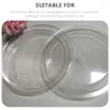 Vaisselle jetable 20 pièces assiette de fruits ronde transparente servant la salade Service en plastique