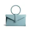 Waist Bag Envelope Spring/Summer Internet celebrity Yuko Xiaojing's Same Ring Candy Color Handbag Single Shoulder Diagonal Cross white