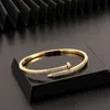 Designer parafuso pulseira pulseira unhas amor moda luxo jóias cuidador original na moda 18k diamante de ouro para mulheres homens pulseiras de prata jóias pulseira c0ui