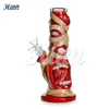 Glass Bong 3D Hand Painting Glass Water Pipe 10 Inches Hand Blown High Borosilicate Dry Herb Glass Water Bong for Smoking Hittn Factory Original Design