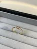 Anello in oro di alta qualità di design spesso Anello per unghie top v-oro con anello di diamanti per donna uomo Galvanotecnica 18k Classico Premium con scatola