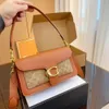 Hot Womens Man Tabby Designer Bag Messenger Bags Tote Handbag Real Leather Baguette Shoulder Bag Mirror Quality Square Crossbody Fashion Ladies Purse Wallet 270
