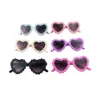 INS Girls flowers sunglasses kids love hearts frame Uv 400 beach eyewear kid's sunblock children princess adumbral S0372