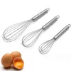 Rostfritt stål 8 '' 10 '' 12 '' Vispa äggbocken Egg Mixer för Baking Tool Handhållen ballongtråd Visp Köksredskap ägg whisker för att blanda hemkök