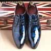 Mężczyźni biura sukienka buty kwiatowe buty formalne buty skórzane luksusowe buty mody ślubne buty menu butów Oxford sukienka 37-50 240103