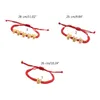 Link Bracelets Dragon Head Braide Bangle Red Rope Bracelet Elegant Drawstring Hand Chain