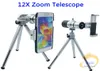 Objectif de Zoom de téléphone universel 12X Zoom télescope trépied objectif caméra téléobjectif pour Samsung S3 S4 S5 actif MINI A7 pour Nexus 8580365