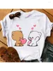 Men's T Shirts Harajuku Graphic Oversized Shirt Streetwear Unique Cute Cartoon Camisetas Mujer Ropa Gift Fashion