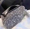 Sacos de noite Saco de luxo Mulheres Diamante Hobo-Bolsa Bolsa Tote Ombro Cruz Corpo Brilhante Strass Bolsa Senhoras Embreagem