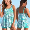 Damesbadmode Tankini 2-delig groot formaat badpak 2-delig bedrukte bikini Grote bustes Fruit gewatteerde badpakken Sport 240103