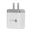 PD 18W Typ C -laddare med QC30 Adaptiv Fast Charging USB Mobiltelefon Dual Port Wall Travel Chargers för iPhone 12 Samsung S20 9550771