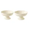 Plates Decorative Pedestal Bowl Fruit Basket Drain For Kitchen Countertop Table Centerpiece Breads Living Room