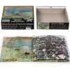 Maxrenard Jigsaw Puzzle 1000 stycken för vuxen Monet Sunrise Intryck Miljövänlig pappers julklapp 240104