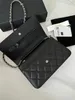 Designer bag with mirror quality classic chain small square bag imported ball patterned cowhide with zipper compartment inside full set of packaging Fashion Bags