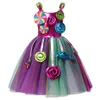 Carnival Candy Dress for Girls Purim Festival Fancy Lollipop Costume Children Summer Tutu Dresses Dressy Party Ball Gown 240104