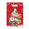 Envoltório de presente 10/20 / 30pcs sacos de Natal doces biscoito papai noel bolsa de plástico xmax embalagem decoração 2024