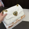 Designer mulheres bejeweled coração fecho bolsa de ombro itália marca de luxo nappa couro vintage acabamento dourado logotipo flap sacos senhora deslizante corrente cinta crossbody bolsa