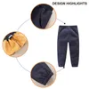 Bumeex Winter Jungen Dicke Fleece Hose Herbst Kinder Warme Sport Hose Kinder Elastische Taille Jogger Sweatpant für 240103