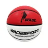 WADE Original mignon double couleur esprit PU ballon en cuir pour intérieur et extérieur adulte basket-ball taille 7 240103