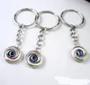 50pcs Evil Eye Kabbalah Charm Belt Chains Key Pierścień Ochrona przed podróżą biżuteria 15 x 65 mm Antique Silver1938683