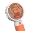 Electric Fans Portable Mini Fan Rechargeable USB For Home Outerdoor Desk Cooling Fans To Give Guests Electric Cute Fruit Hand Fan YQ240104