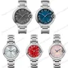 Ladies Watch Automatic Mechanical 33mm Red Dial 40mm Mens Watch WSBB0060 Leather Strap watchs282l
