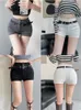 Shorts pour femmes American Retro Casual Summer Spicy Girl Pantalon Polyvalent Taille Haute Slim Droite A-ligne