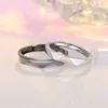 Fedi nuziali Semplice anello geometrico per coppia anello aperto regolabile adatto per uomini donne coppie fedi nuziali personalizzate gioielli di fidanzamento regali per feste 240103