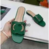 Sandali firmati Luxury G-Slipper pantofola scivolo Donna Scarpe ritagliate ad incastro Lady Infradito Slip On Beach Slide Piatto Casual Walking Calzature scontate EU35-42