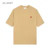 AMIS PARIS DESIGNER T SHIRT TOP MEN KVINNER SOMMER STORT SLEEVE TEES HEART AMIS T SHIRT EMBRODERY LOGO TEE Casual T Shirt 5 Colors Amis 6961