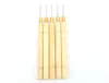 5pcslot Wooden Handle Pulling Needle Micro Rings Loop Hair Extension Hair Tools For Human Hair Wigs8304439