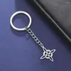 Schlüsselanhänger Vintage Hexenknoten Schlüsselbund Geometrischer Anhänger Schlüsselring Amulette für Männer Frauen