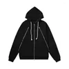 Hoodies masculinos mmsix homens moletom peito duplo zíper pullovers feminino casual ginásio jogging casaco marca da coreia do sul roupas de casal