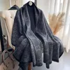 Bufandas Invierno Cálido Cashmere Wraps Mujeres Bufanda Lujo 2024 Diseño Pashmina Grueso Mantón Manta Bufanda Foulard Viaje Poncho Estolas