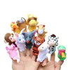 Zodiaque chinois 12pcslot animaux dessin animé biologique bébé doigt marionnette jouets en peluche poupées C40814027434