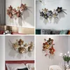 Dekorative Figuren, 3D-europäische Blume, Sofa-Hintergrund, Wanddekoration, luxuriös, handgefertigt, altes Eisen, zum Aufhängen, ästhetische Raumdekoration