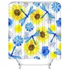 Shower Curtains Paisley Watercolor Dragonflies Bathroom Plant Modern Printed Waterproof Polyester Bathtub With 12 Hooks