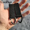 50pcs Snap Hook Carabiner بلاستيك سوداء سوداء في الهواء الطلق تسلق حزمة حزمة معلقة سلسلة مفاتيح ارتباط الملحقات حزام 25010103